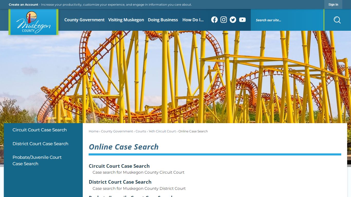 Online Case Search | Muskegon County, MI