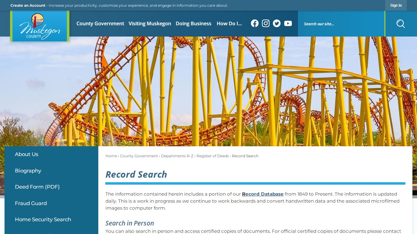 Record Search | Muskegon County, MI